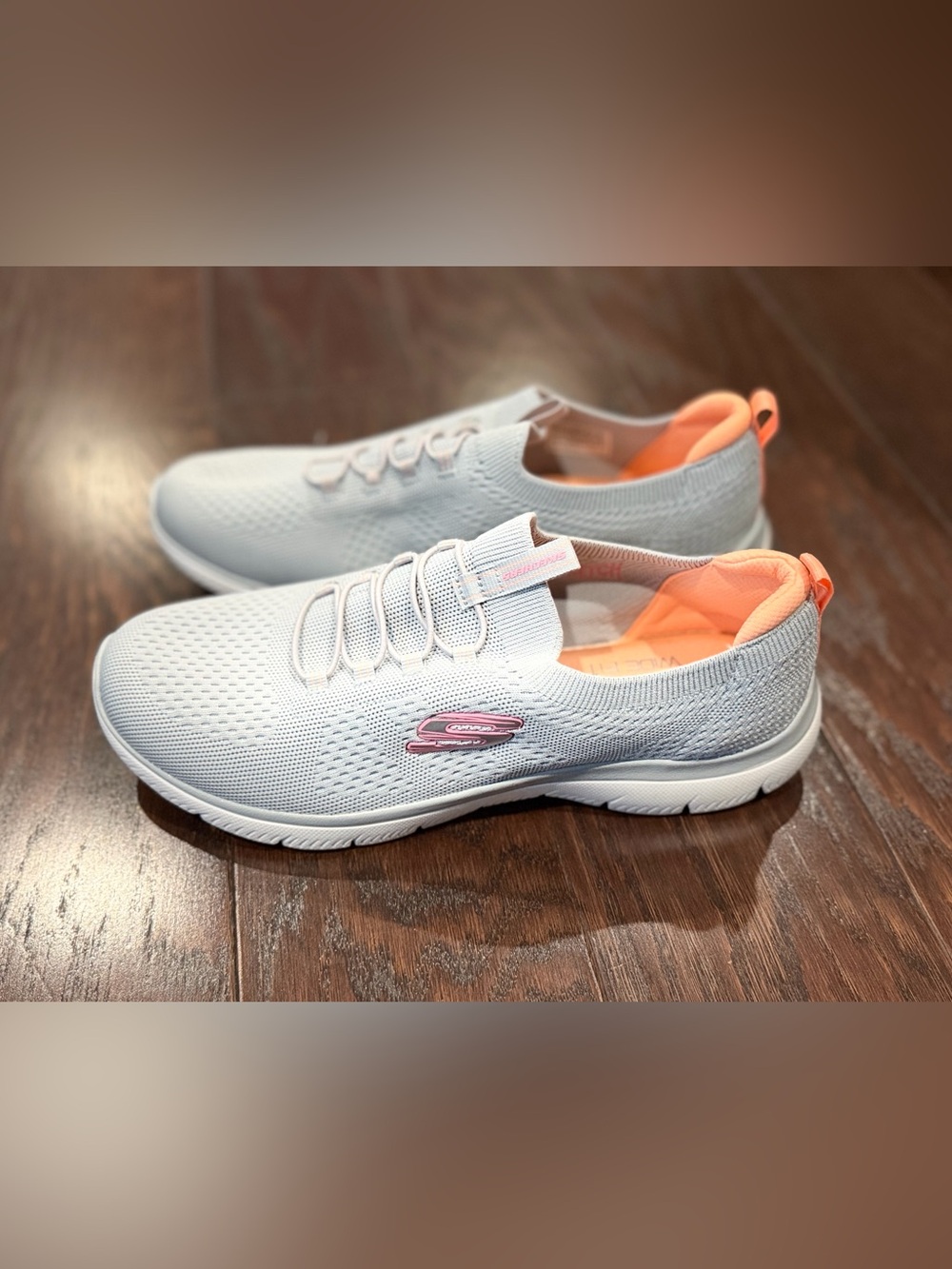 Skechers Women Summits - Top Player Wide Width Walking Sneaker Gray Size 10.5